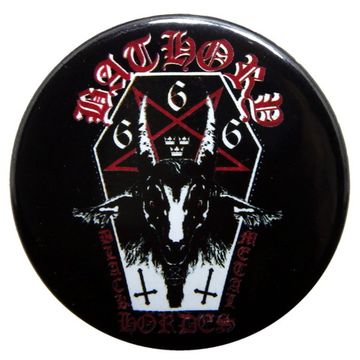 Значок Bathory гробик 36 мм (202)