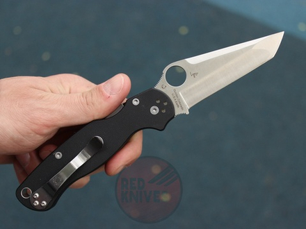 Нож Spyderco Paramilitary 2 Tanto Ч/Б G10 C81GT2