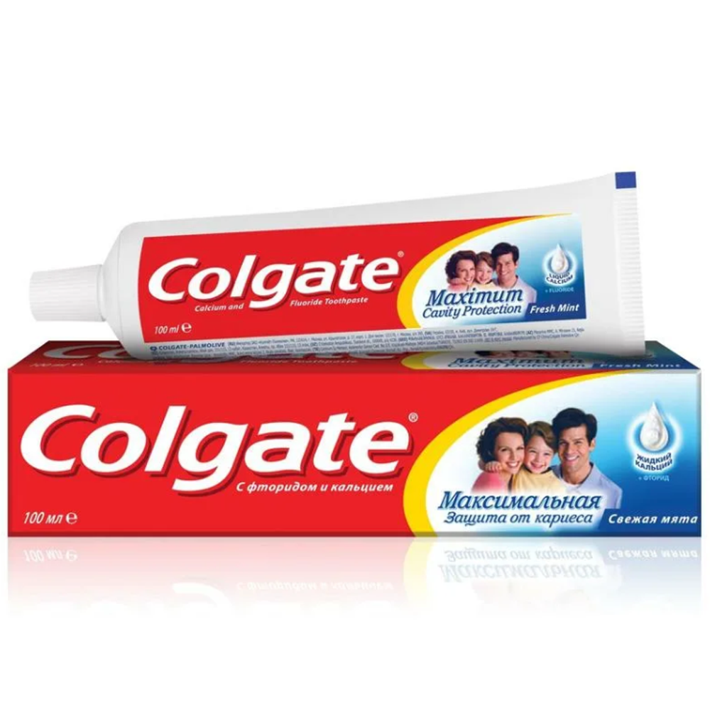 Colgate Паста зубная Максимальная защита от кариеса, Свежая мята, 100 мл