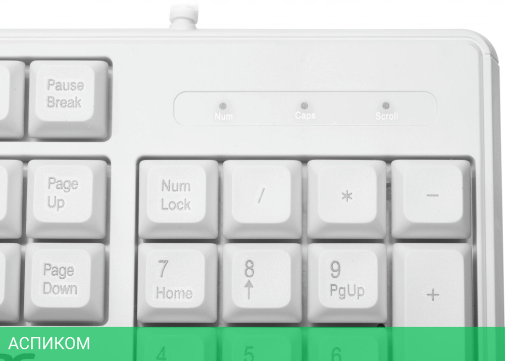 Клавиатура Acer OKW301 белый (ZL.KBDCC.01B)