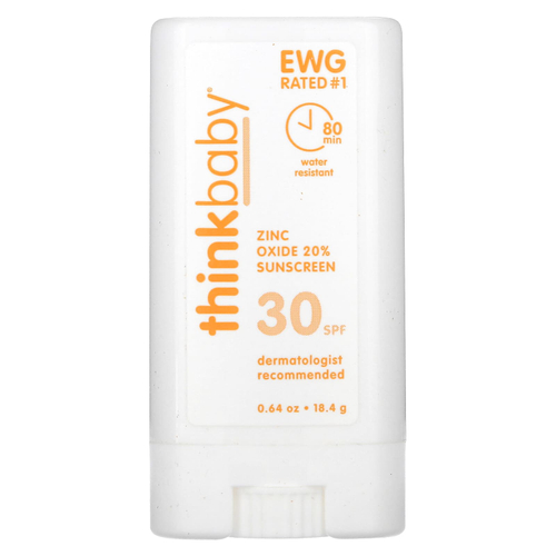 think, Thinkbaby®, солнцезащитное средство с оксидом цинка в стике, SPF 30, 18,4 г (0,64 жидк. унции)
