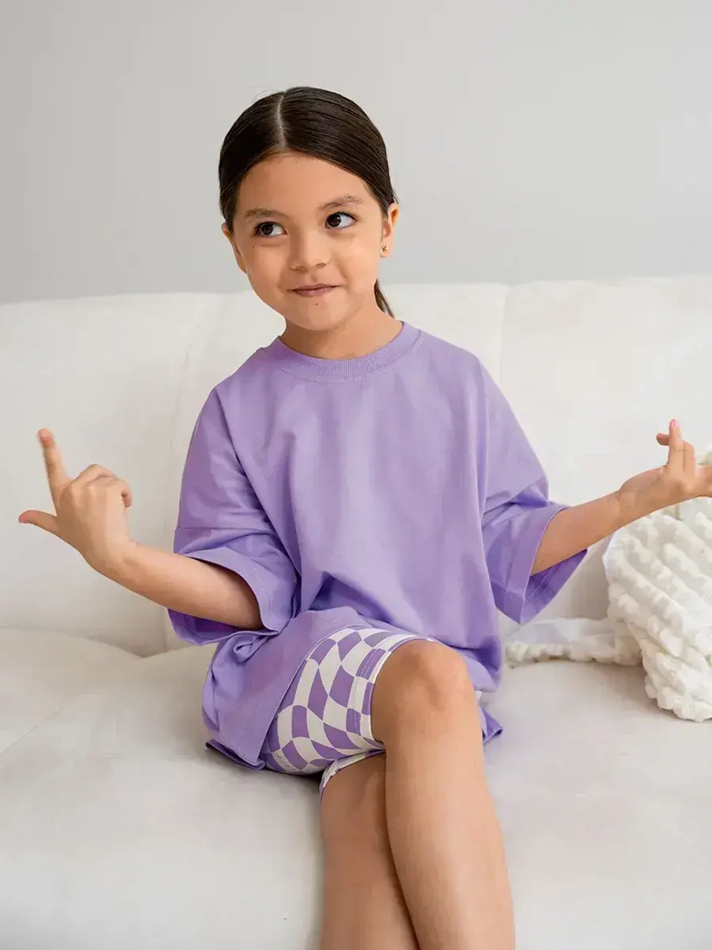 Футболка для девочки оверсайз