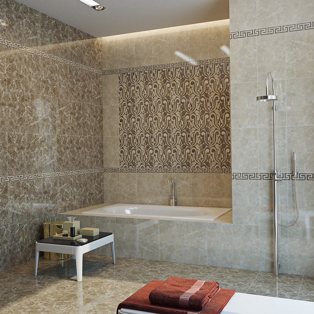Saloni brown border 02 300х75 (1-й сорт)