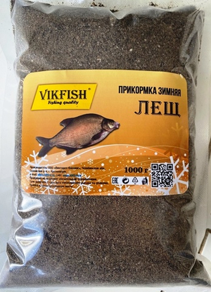 Прикормка VIKFISH Зимняя прикормка (ЛЕЩ ЧЕРНЫЙ) 1000гр