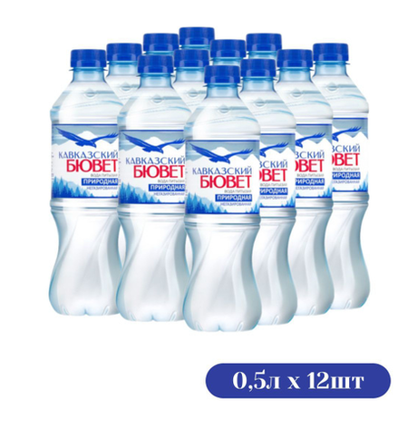 Кавказский Бювет "Негаз" 0,5 л. ПЭТ. (12 шт. в упаковке)