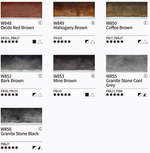 Mijello Granulation Watercolor 15 ml 34 цвета