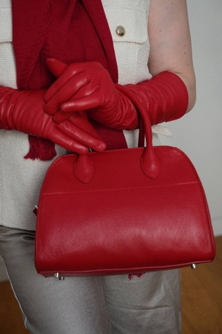 Сумка кожаная Red rose