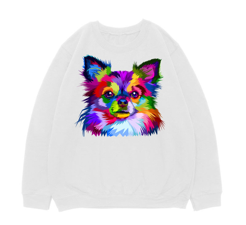Свитшот "Разноцветный Чихуахуа"