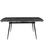 Стол керамический LA ALTA TEXAS LABRADOR GLOSS 120, каркас черный