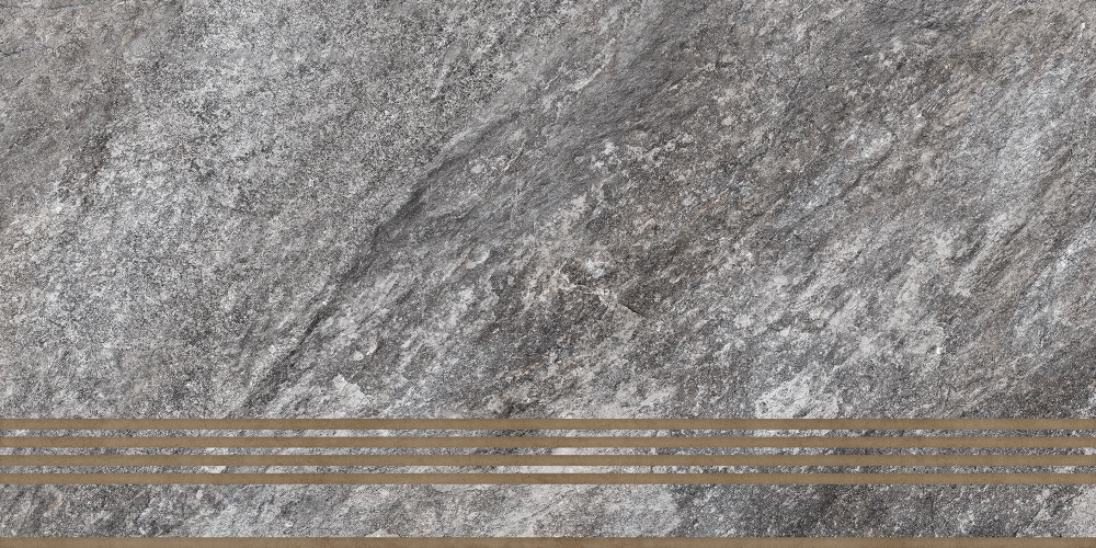 Ступень керамогранит (300х600х9) Thor серый  ST220VG (GLOBAL TILE) 6шт/1,08 м.кв.