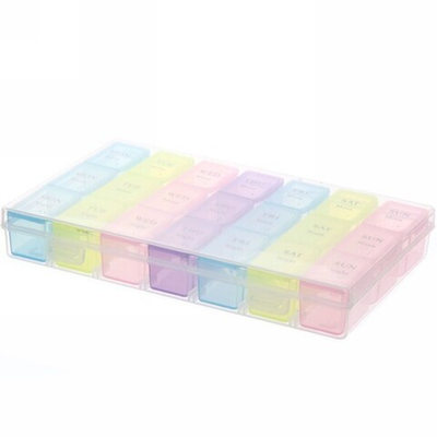 Контейнер для таблеток 21 ячейка 17,5х10,7х2,5см 900-5088