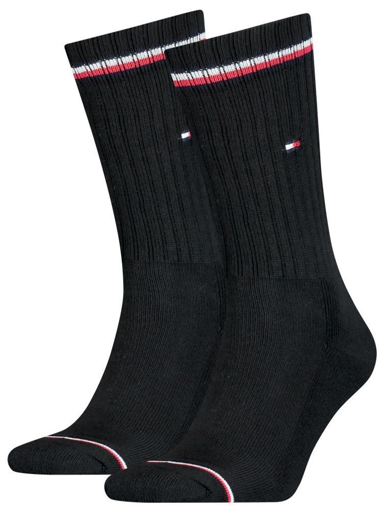 Теннисные носки Tommy Hilfiger Men Iconic Sock 2P - black