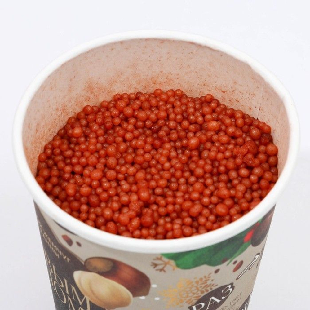 Соляной жемчуг для ванны «С Новым годом!» с ароматом кофе и фундука - 170 гр.