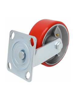 Колесо промышленное поворотное с подшипником 125мм ПУ/чугун Gigant G-04-09-22