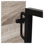 Стол на металлокаркасе BRABIX "LOFT CD-001", 800х440х740 мм, складной, цвет дуб антик, 641210