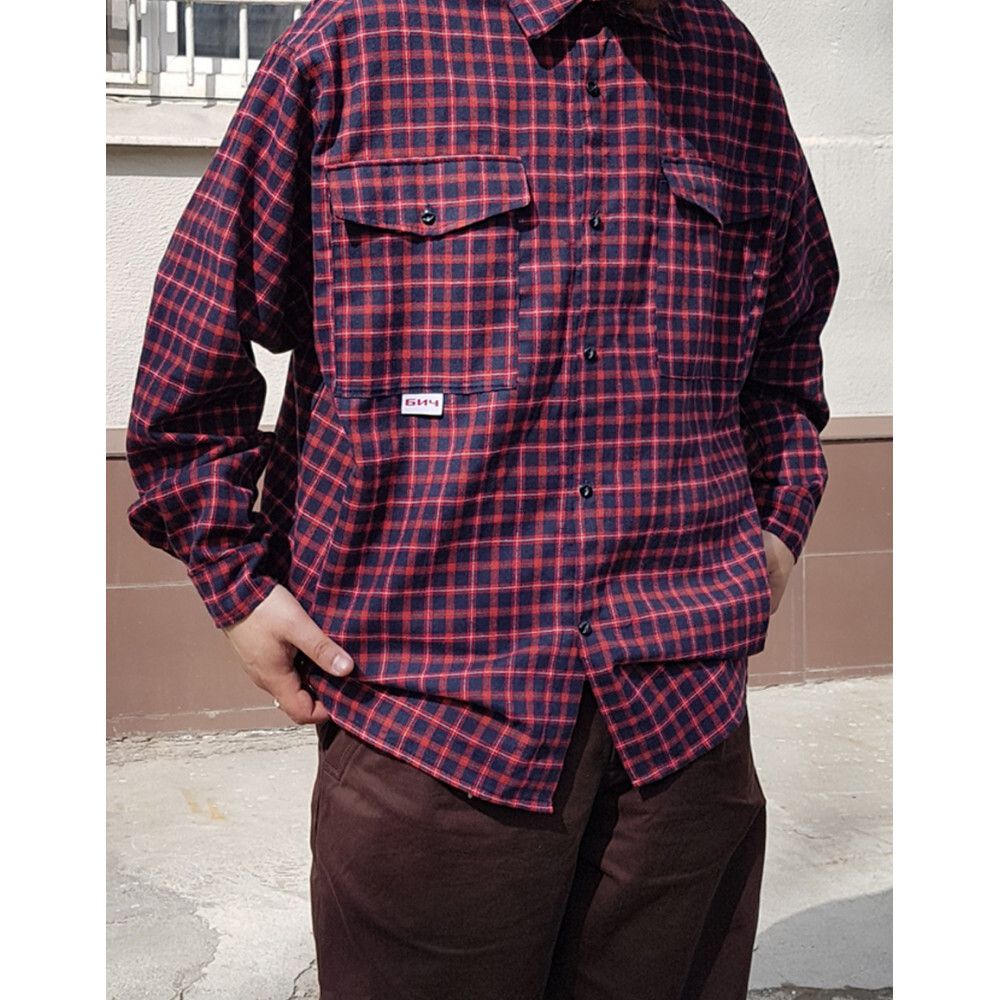 Рубашка БИЧ Клетка Мульти