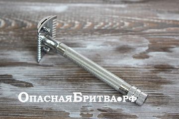 Т-образная бритва (станок) Merkur 25С, удлиненный, open comb