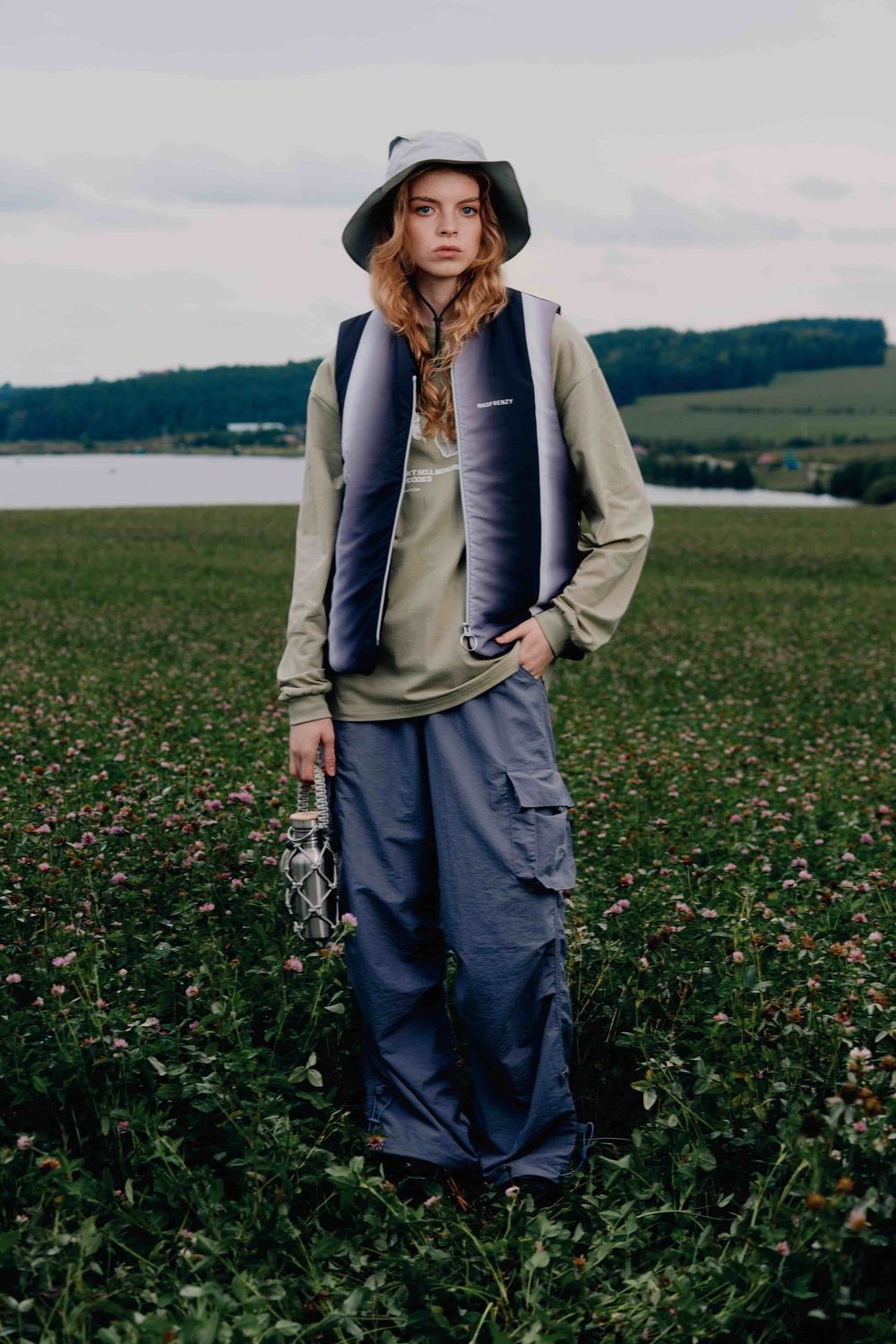 Лонгслив Called a Garment Climber пыльно-зеленый