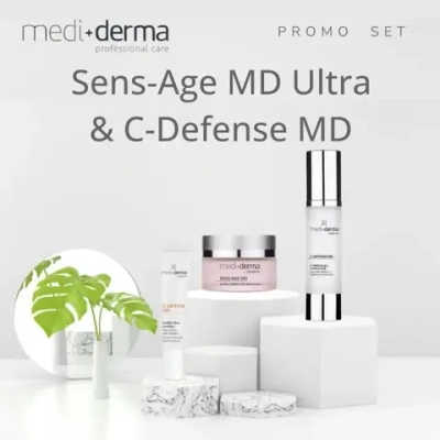 Sens-Age MD Ultra & C-Defense MD Mediderma | Набор 3 средства