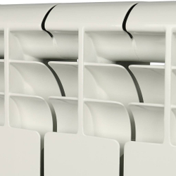 ROMMER AL500-80-80-100 10 секции радиатор алюминиевый (RAL9016)