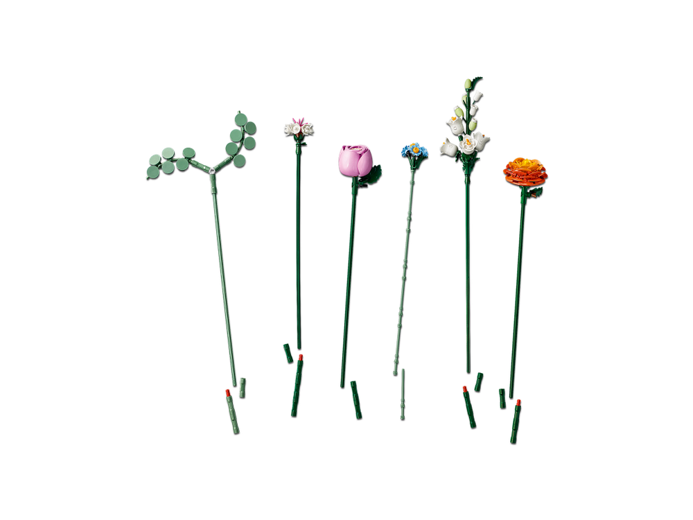 LEGO Коллекционные наборы 10342 Красивый розовый букет цветов — интерьерный декор