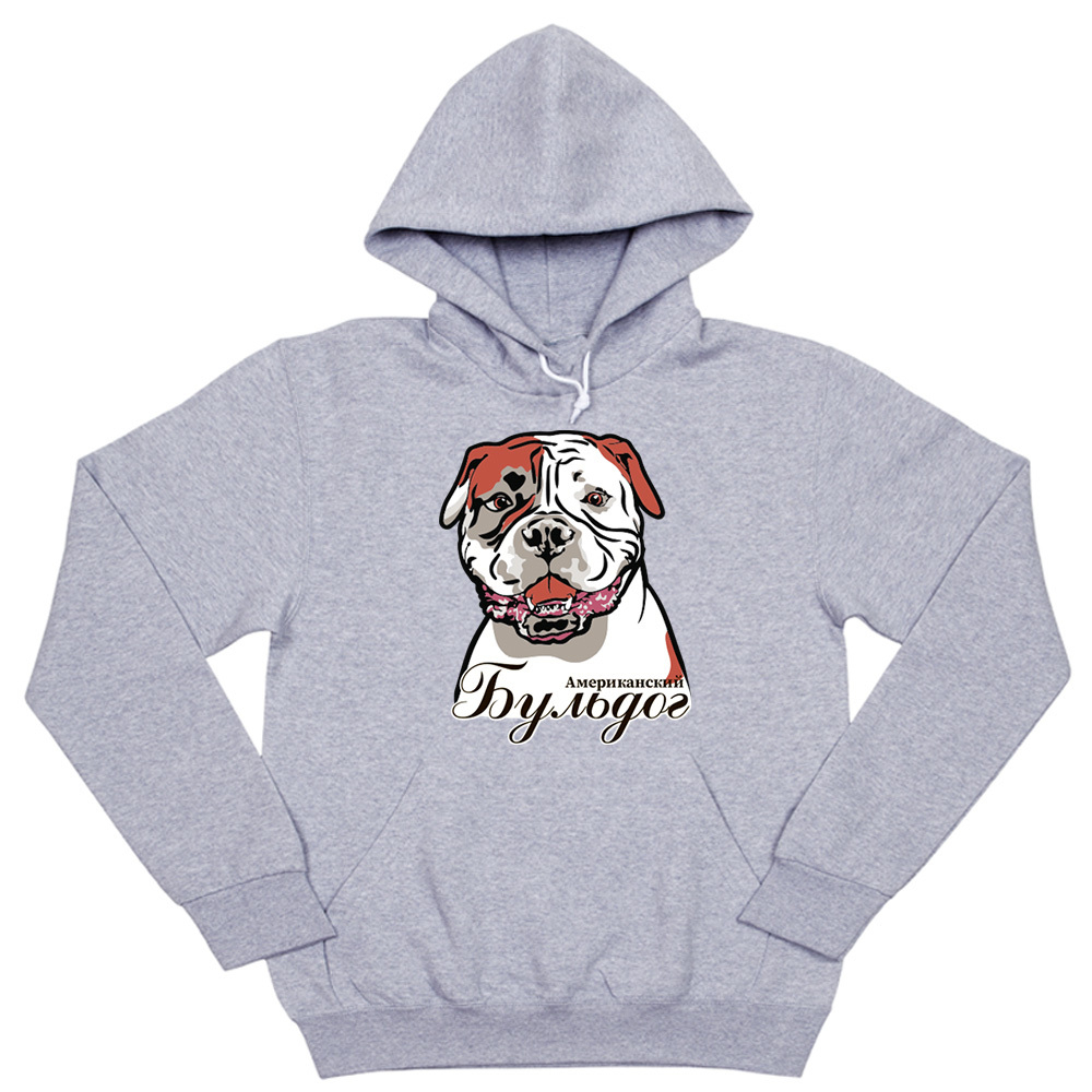 Толстовка "Американский бульдог - портрет"