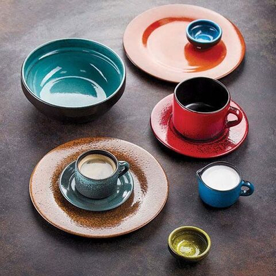 Кофейная пара «Млечный путь красный» (Цвет: красный)