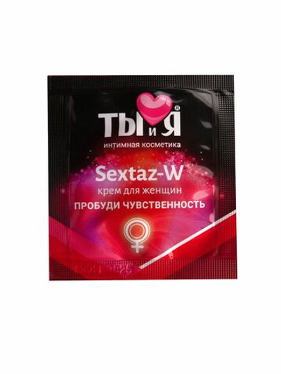 Возбуждающий крем для женщин Sextaz-W в одноразовой упаковке - 1,5 гр.