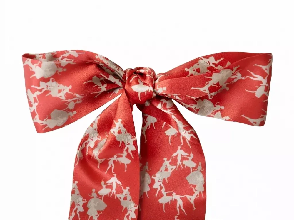 Лента скинни Mollen Силуэты в красном