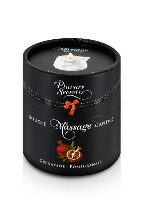 Массажная свеча с ароматом граната Bougie de Massage Gourmande Grenadine - 80 мл.
