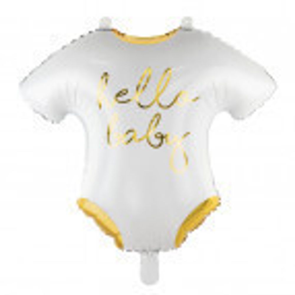 ПД ФИГУРА Боди HELLO BABY White