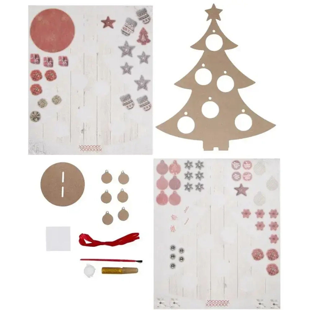 Набор для творчество «Ёлка красная» 24x30x9см арт.80729