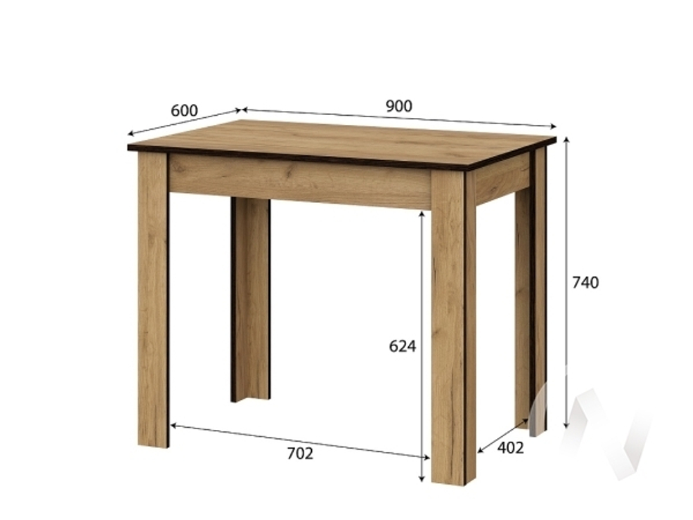 Стол обеденный СО 1 (дуб золотой)