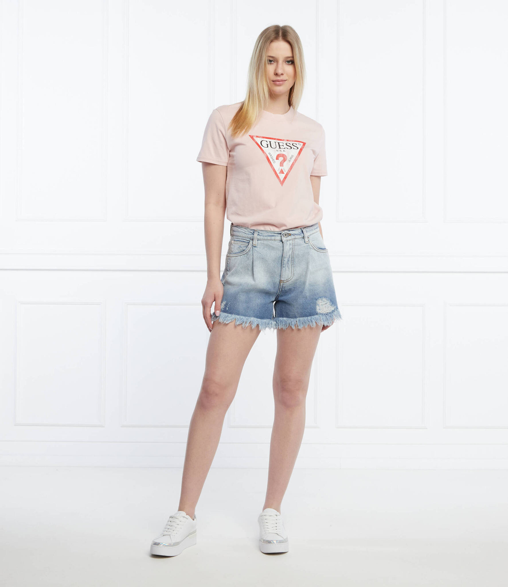 футболка GUESS - пудро-розовый(W93I0R R9I60)