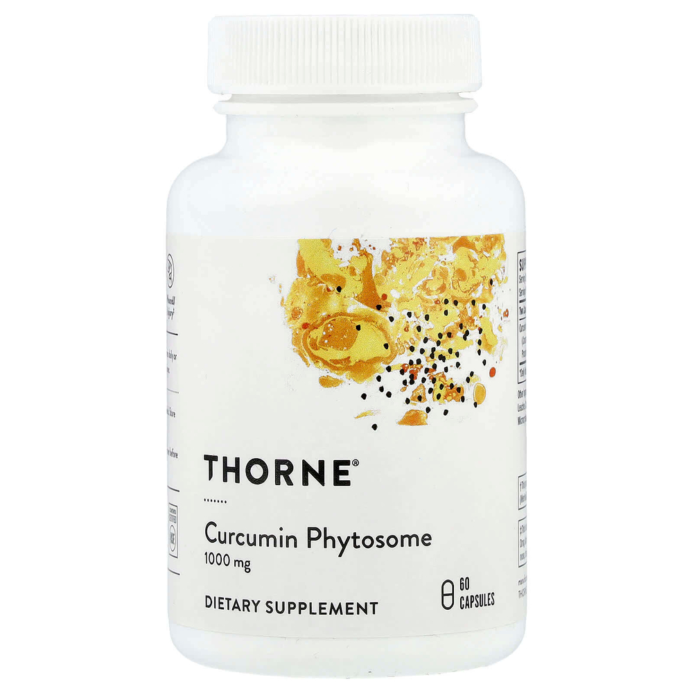 Thorne, фитосома куркумина, 60 капсул (500 мг в 1 капсуле)