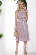 Платье с кокеткой (розово-бежевое) П10491 LT Collection