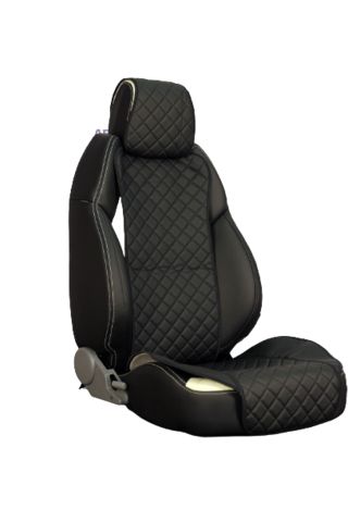 Накидки из алькантары (ромб) - Модель №3 широкое сиденье (цена за пару)