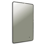 Зеркало AZARIO INCANTO 600х1000 бесконтактный сенсорный выключатель, подсветка с диммером, цвет черный (LED-00002538)