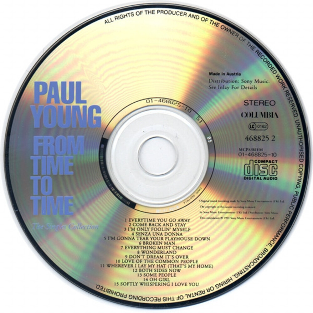 Paul Young / From Time To Time (The Singles Collection)(CD)
