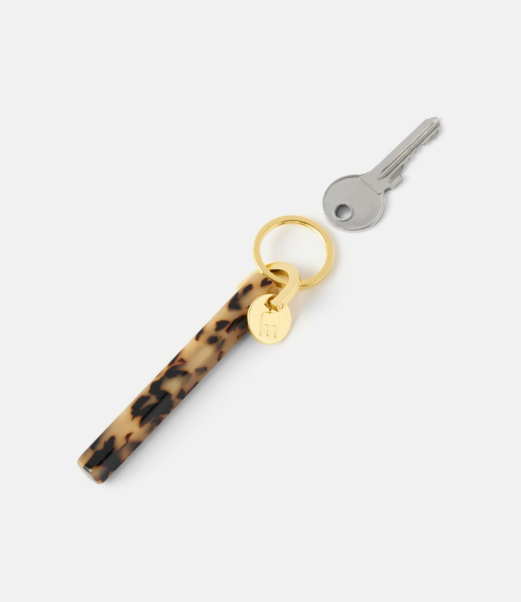 Machete Bar Keychain in Blonde Tortoise — брелок из ацетата