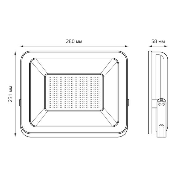 Прожектор светодиодный Gauss 150W 613100150