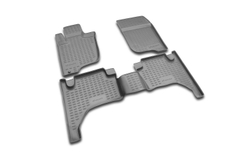 Коврики Standard, в салон MITSUBISHI L-200 IV 2005-2015, 4 шт. (полиуретан, чёрные) Element.NLC.35.15.210