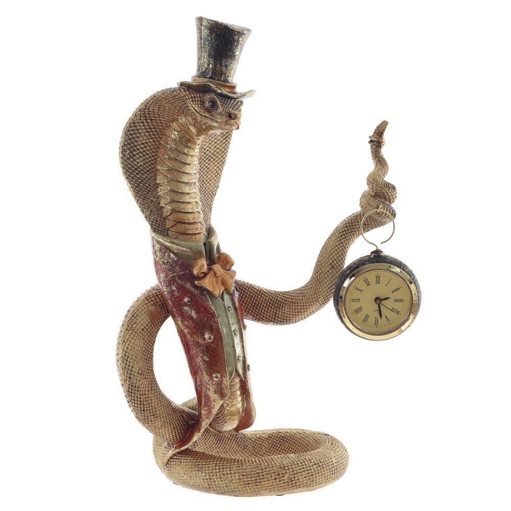 GAEM Фигурка декоративная с часами"Змея" (1хLR44 н/п), L22 W13 H38 см