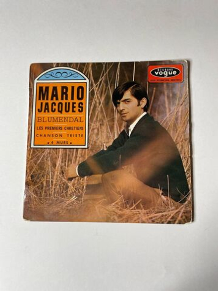 Винтажная виниловая пластинка LP Mario Jacques Blumendal (France 1967) 7 дюймов