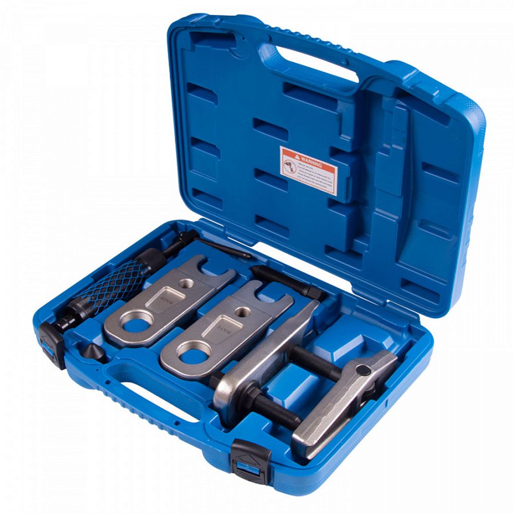 KING TONY (9HBE083) Съемник шаровых опор грузовиков гидравлический, 12 т, зев 30-40 мм, 5 предметов