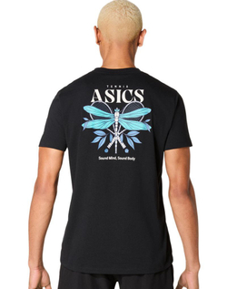 Мужская теннисная футболка Asics Game Seasonal Graphic - performance black