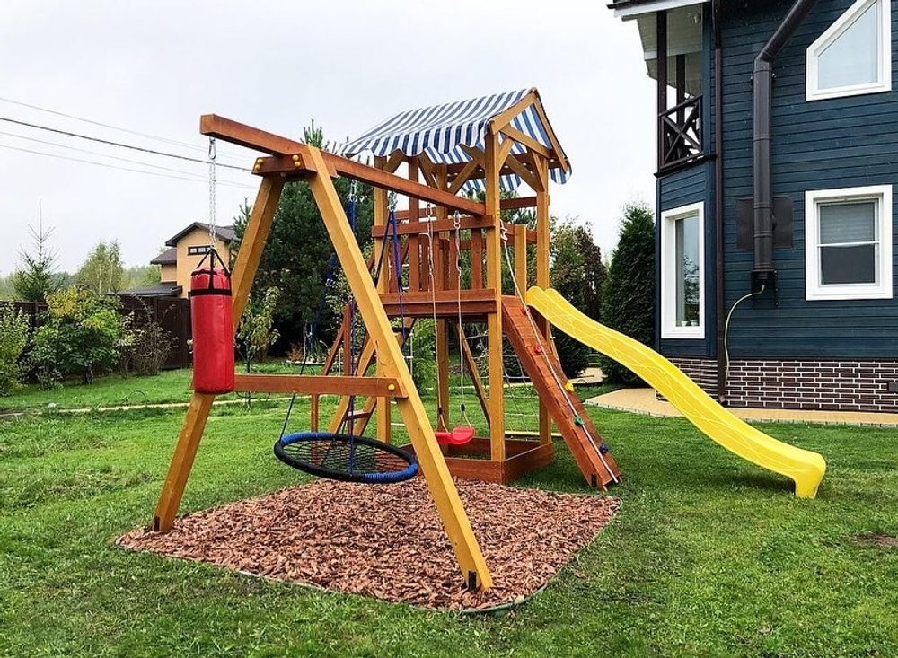 Детская деревянная площадка Савушка - 4