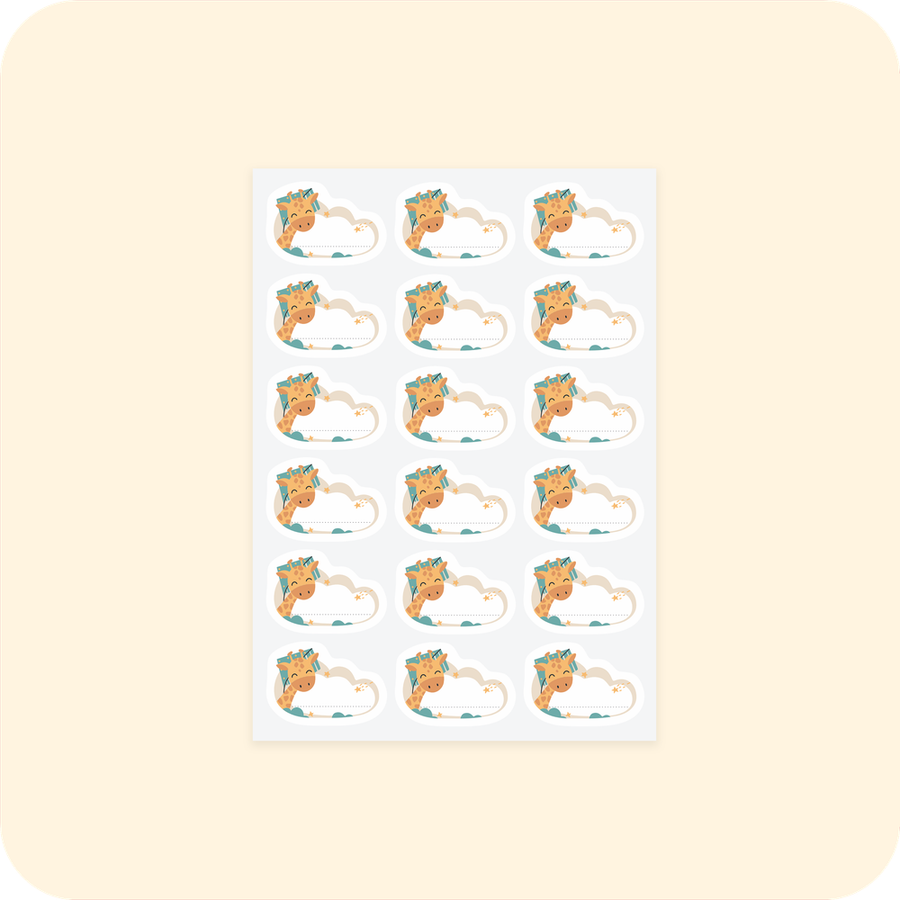 Термонаклейки на одежду. Жираф