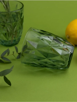 Набор стакан-тумблер для виски, 260 мл. 6 шт. Зеленые