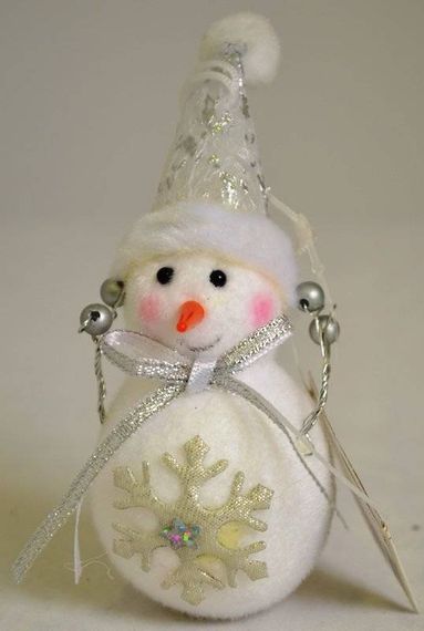 Снеговик со снежинкой 12 х 5 см. (523521)